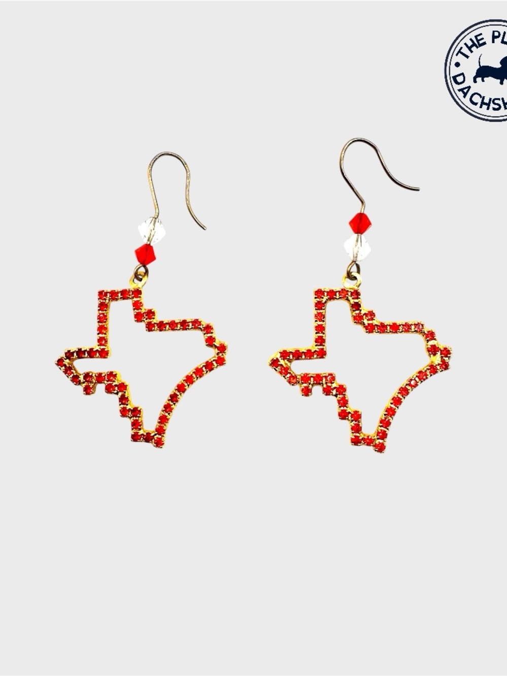 Vintage Dorothy Bauer Texas Longhorns Drop Earrings -